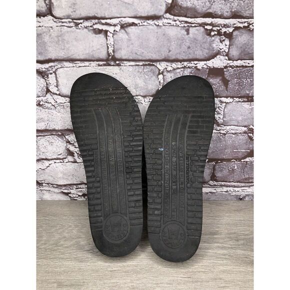 Mephisto Pewter Textured Leather Flip Flops Flower Sandals Women's Sz 38EU/7.5M - Picture 9 of 14